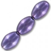Olives beads 6x4 mm Lavender x50|raw }}