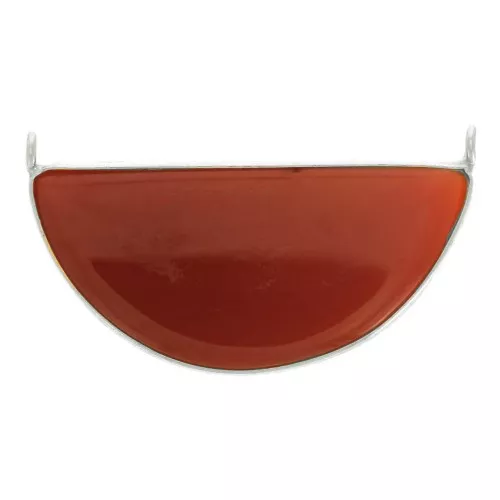 33x19mm 925 Sterling Silver connector for necklace dyed Carnelian x1line x1