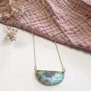 33x19mm 925 Sterling Silver connector for necklace dyed Carnelian x1line x1