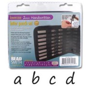 Letter punch set 2mm Handwritten Lowercase