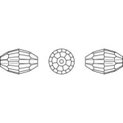 PureCrystal 5200 Rice grain 9x6mm Jet