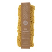 100% recycled cotton Cord for macrame - Kesi Art - 4 mm Moutarde (n°07) x 45m