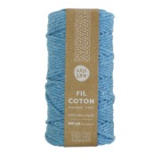 2mm Macramé cord in recycled cotton - Kesi Art - Galapagos (n°93) x60m|raw }}