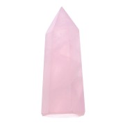 arrow-shaped Faceted Rose Quartz - gemstone - random size x1