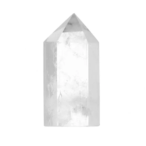 arrow-shaped Faceted Rock Crystal - gemstone - random size x1