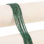 Round beads 2 mm gemstone - Malachite x39cm
