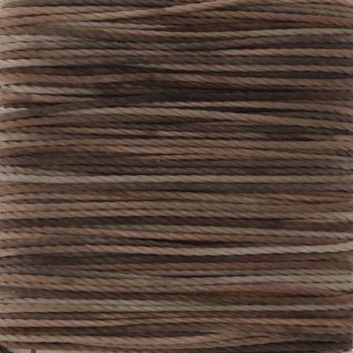 0.7mm Toho Amiet Thread - Brown variegated x20m