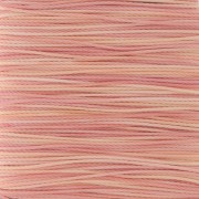 0.5mm Toho Amiet Thread - Fine Peach variegated x20m