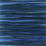 0.7mm Toho Amiet Thread - Blue variegated x20m