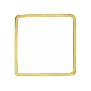 20mm Square Mounting and weaving ring - Gold Tone x1