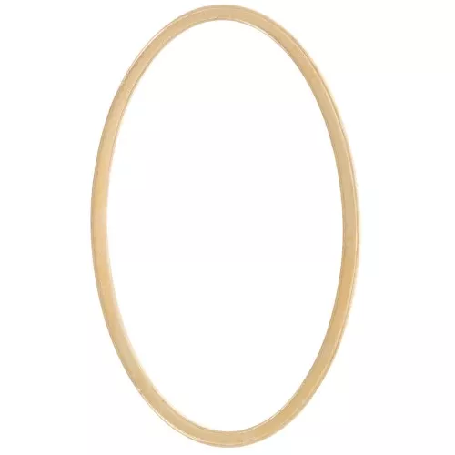 26x16mm Oval Mounting and weaving ring - Gold Tone x1