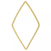 23x13 mm Rhombus Mounting and weaving ring - Gold Tone x1|raw }}