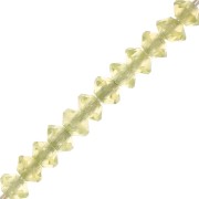 3x2mm Round faceted gemstone lentils - Péridot x20|raw }}