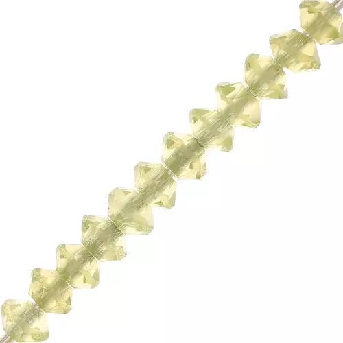 3x2mm Round faceted gemstone lentils - Péridot x20