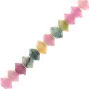 3x2mm Round faceted gemstone lentils - Tourmaline x20|raw }}