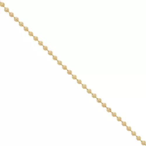 Ball chain 2mm fine Gold plated x 1m