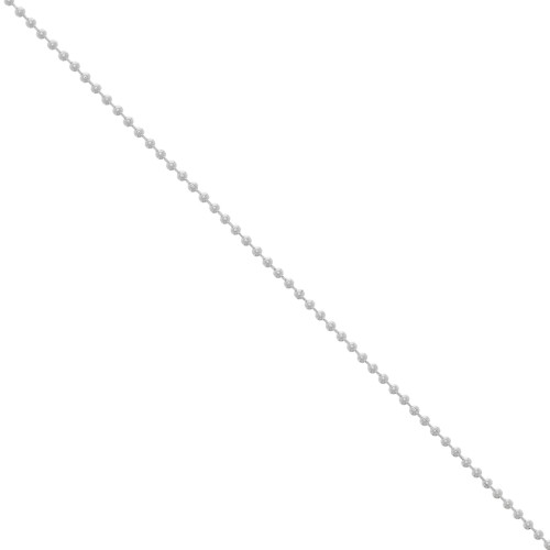 Ball chain 2mm fine silver plating x 1m