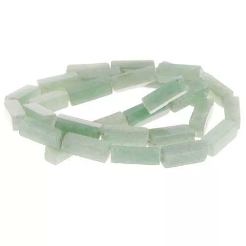 13x4mm Gemstone Tube Beads - Aventurine x40cm