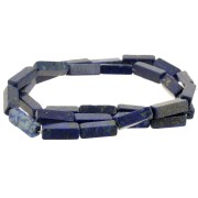 13x4mm Gemstone Tube Beads - Lapis lazuli x39cm|raw }}