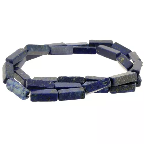 13x4mm Gemstone Tube Beads - Lapis lazuli x39cm