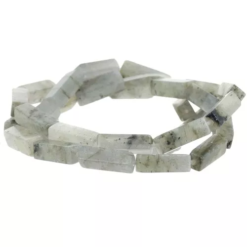 13x4mm Gemstone Tube Beads - Labradorite x40cm