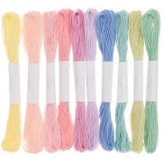10 x 100% cotton embroidery thread set - Rico Design - Ice cream x1|raw }}