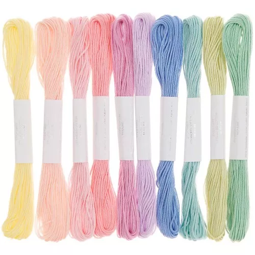 10 x 100% cotton embroidery thread set - Rico Design - Ice cream x1