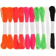 10 x embroidery thread set - Rico Design - Neon x1