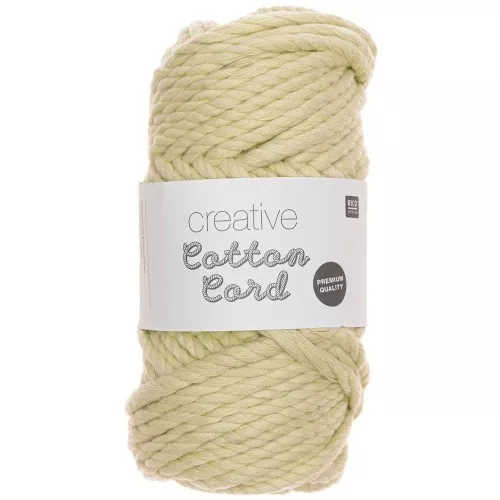 6mm Macrame Cotton Cord - Creative Cotton - Pastel Green x25m