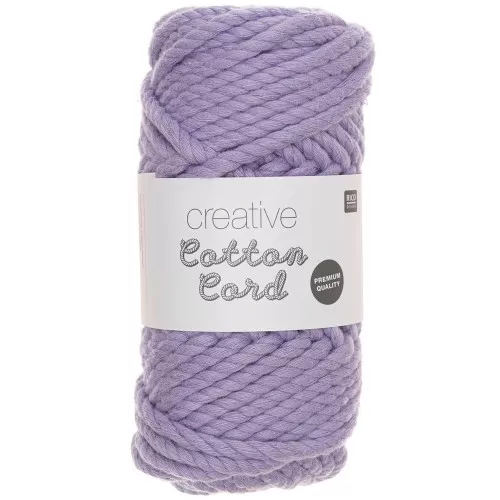 6mm Macrame Cotton Cord - Creative Cotton - Lilac x25m