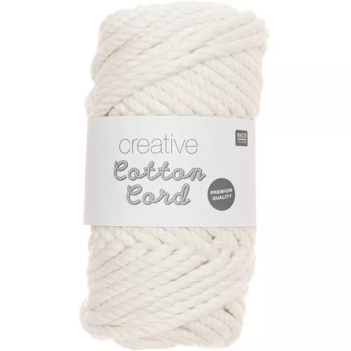 5mm Macrame Cotton Cord - Creative Cotton - Cream x25m