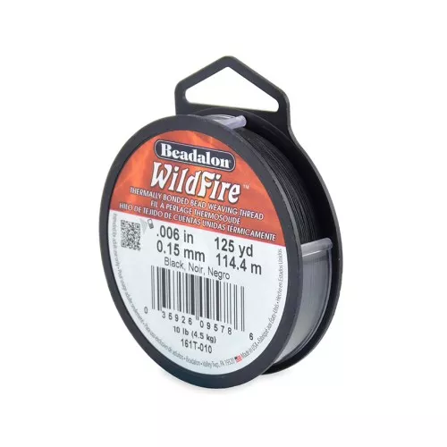 0.15mm WildFire Nylon Braided thread - Black x114.4 m