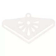 28mm 925 Sterling Silver bead weaving end tip by Perles & co - Bohemian x1