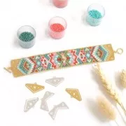 28mm 925 Sterling Silver bead weaving end tip by Perles & co - Bohemian x1