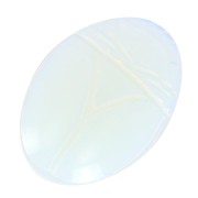 25x18mm Oval engraved beetle cabochon - imitation gemstone - Opalite x1|raw }}