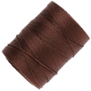C-LON Fine Weight Bead Cord 0.4 mm - Brown x 124 m