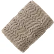 0.4mm C-LON Fine Weight Bead Cord - Antique brown x124m