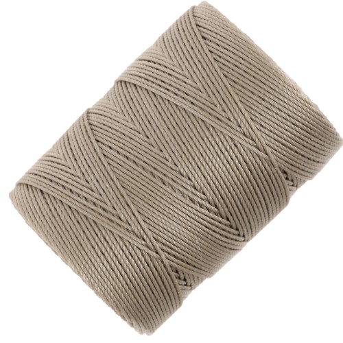 0.4mm C-LON Fine Weight Bead Cord - Antique brown x124m