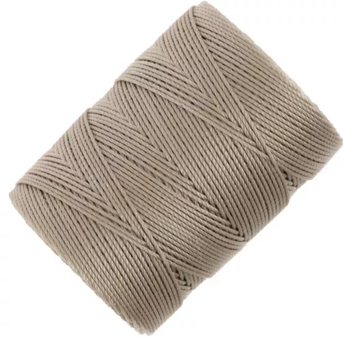 0.4mm C-LON Fine Weight Bead Cord - Antique brown x124m