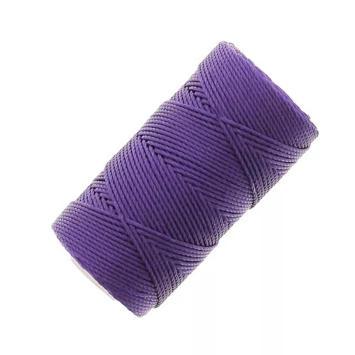 0.4mm C-LON Fine Weight Bead Cord - Purple x45m