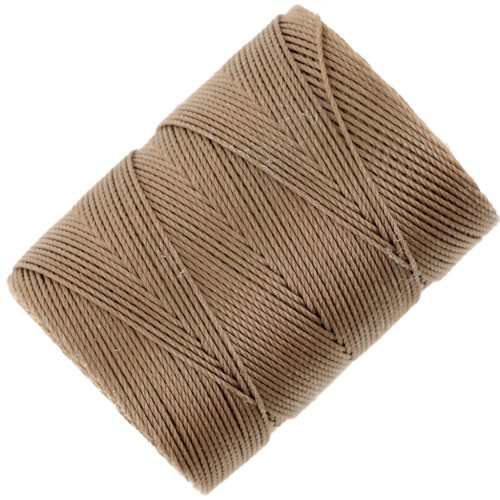 0.4mm C-LON Fine Weight Bead Cord - Sable x124m