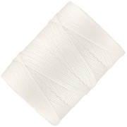 0.4mm C-LON Fine Weight Bead Cord - White x124m