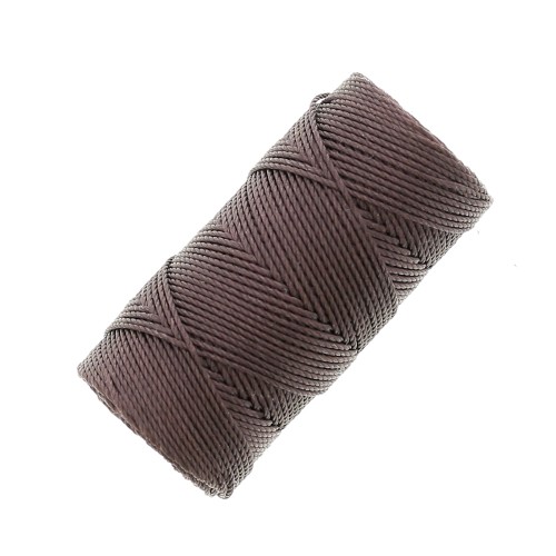 0.4mm C-LON Fine Weight Bead Cord - Chocolate x45m