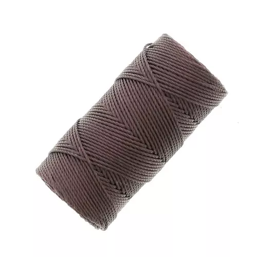 0.4mm C-LON Fine Weight Bead Cord - Chocolate x45m