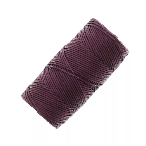 0.4mm C-LON Fine Weight Bead Cord - Eggplant x45m