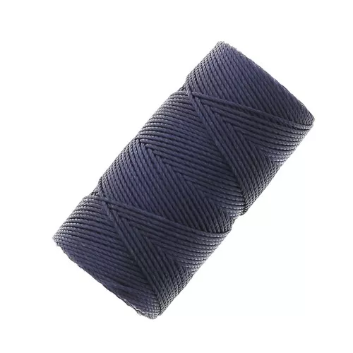 0.4mm C-LON Fine Weight Bead Cord - Navy x45m