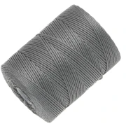 C-LON Fine Weight Bead Cord 0.4 mm - Gunmetal x 124 m