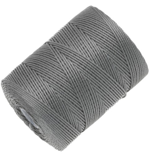 C-LON Fine Weight Bead Cord 0.4 mm - Gunmetal x 124 m
