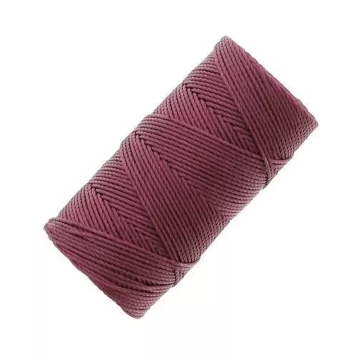 0.4mm C-LON Fine Weight Bead Cord - Wine x45m