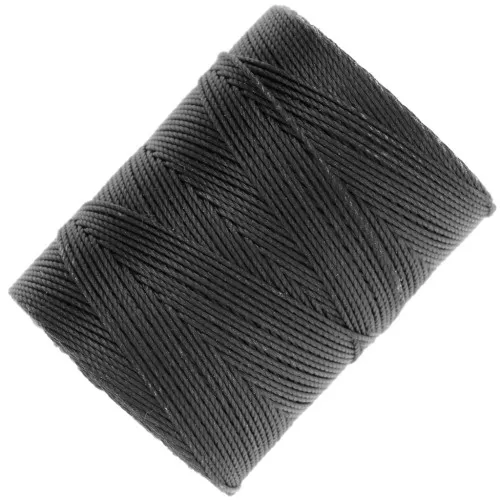0.4mm C-LON Fine Weight Bead Cord - Black x124m